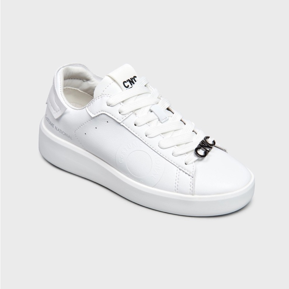CNC Costume National Chunky White Classic Luxury Sneakers Size EU 38
